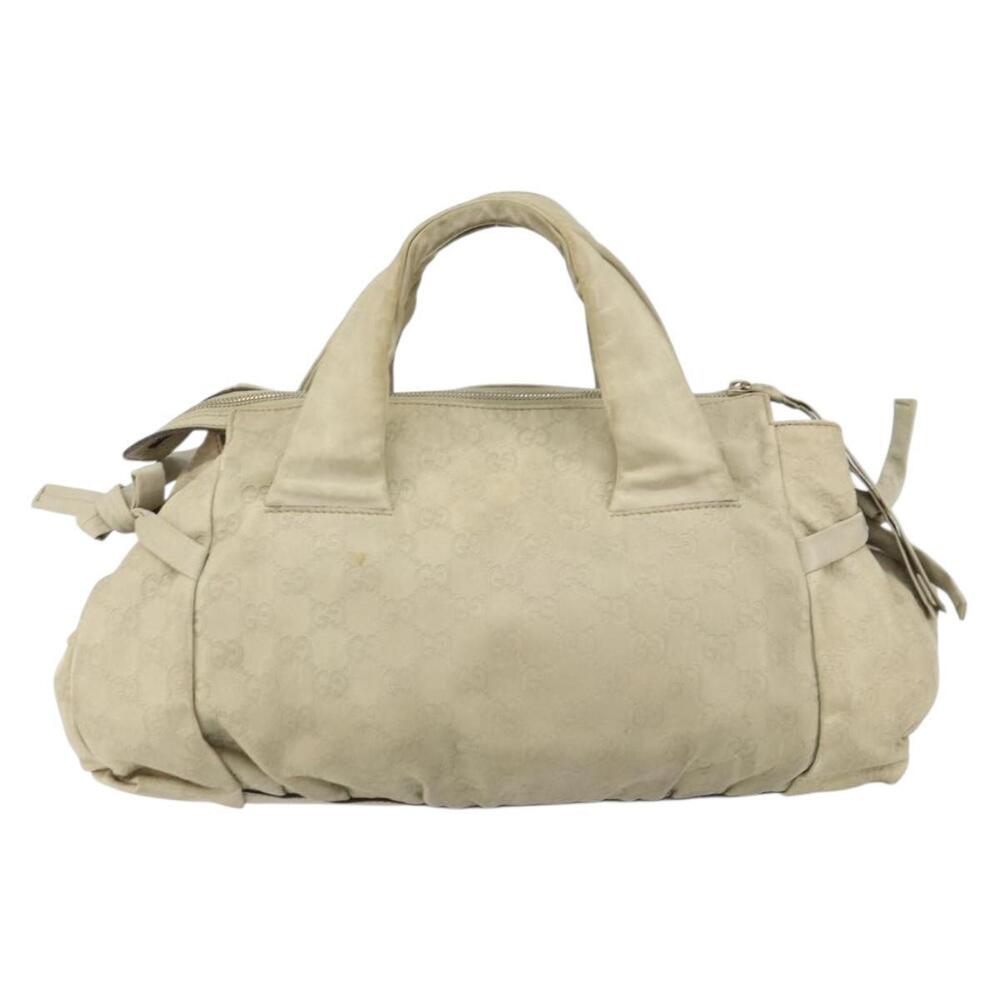 GUCCI GG Canvas Guccissima Histeria Bag Leather Ivory Gold 197020 Auth 159286 - Picture 2 of 16